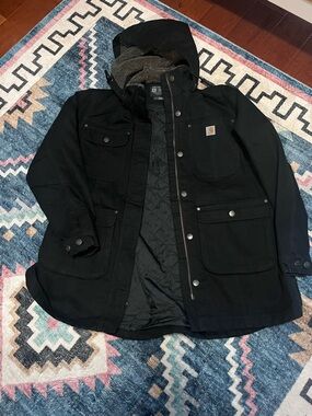 Carhartt Women’s Black Hooded Work Jacket